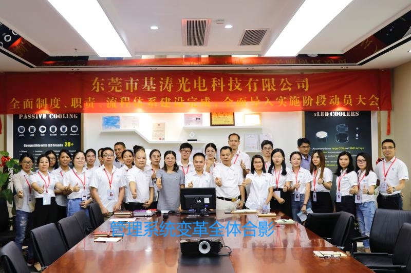 基涛光电管理变革全体合影